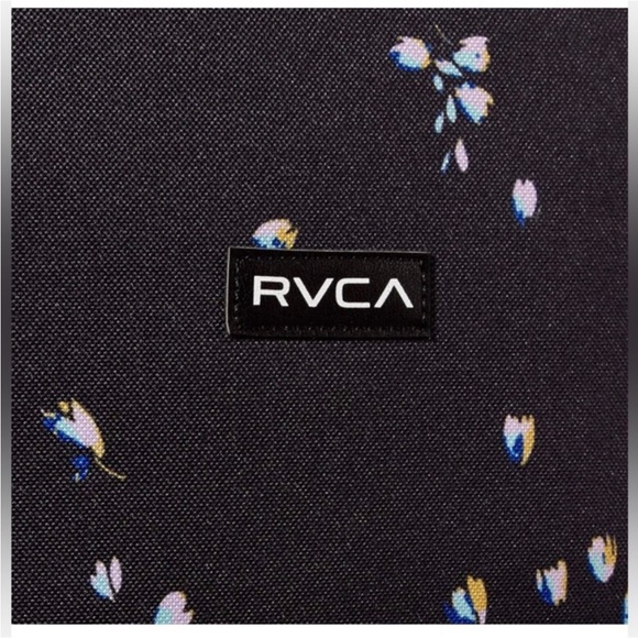 🌸NWT RVCA MULTIPLIED II BLACK FLORAL BACKPACK 🌸 - Picture 7 of 13